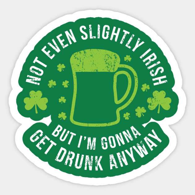 Not Even Slightly Irish St Patricks Day Sticker by Bobtees